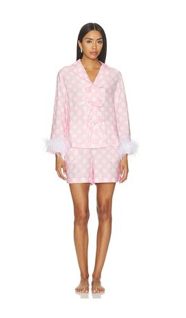 Sleeper Sleeper The Bow Set With Shorts With Detachable Feathers