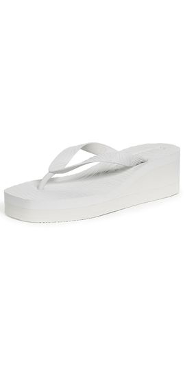SLEEPERS SLEEPERS High Platform Flip Flops White