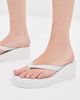 SLEEPERS SLEEPERS High Platform Flip Flops White - 3
