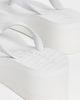 SLEEPERS SLEEPERS High Platform Flip Flops White - 4