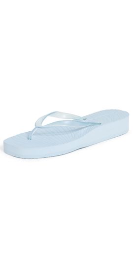 SLEEPERS SLEEPERS Platform Transparent Flip Flops Angel Blue Transparent