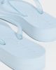 SLEEPERS SLEEPERS Platform Transparent Flip Flops Angel Blue Transparent - 4