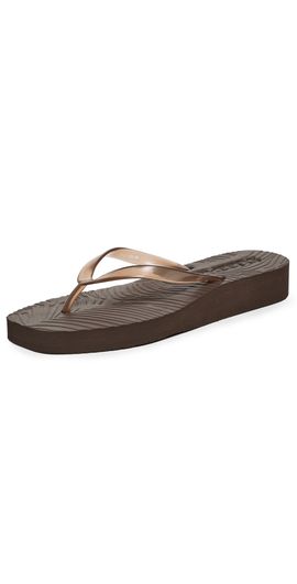 SLEEPERS SLEEPERS Platform Transparent Flip Flops Brown Transparent