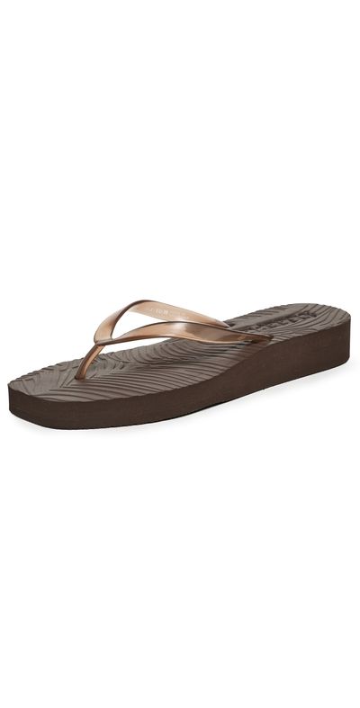 SLEEPERS SLEEPERS Platform Transparent Flip Flops Brown Transparent