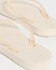 SLEEPERS SLEEPERS Tapered Transparent Flip Flops Eggnog - 4