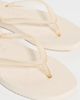 SLEEPERS SLEEPERS Tapered Transparent Flip Flops Eggnog - 6