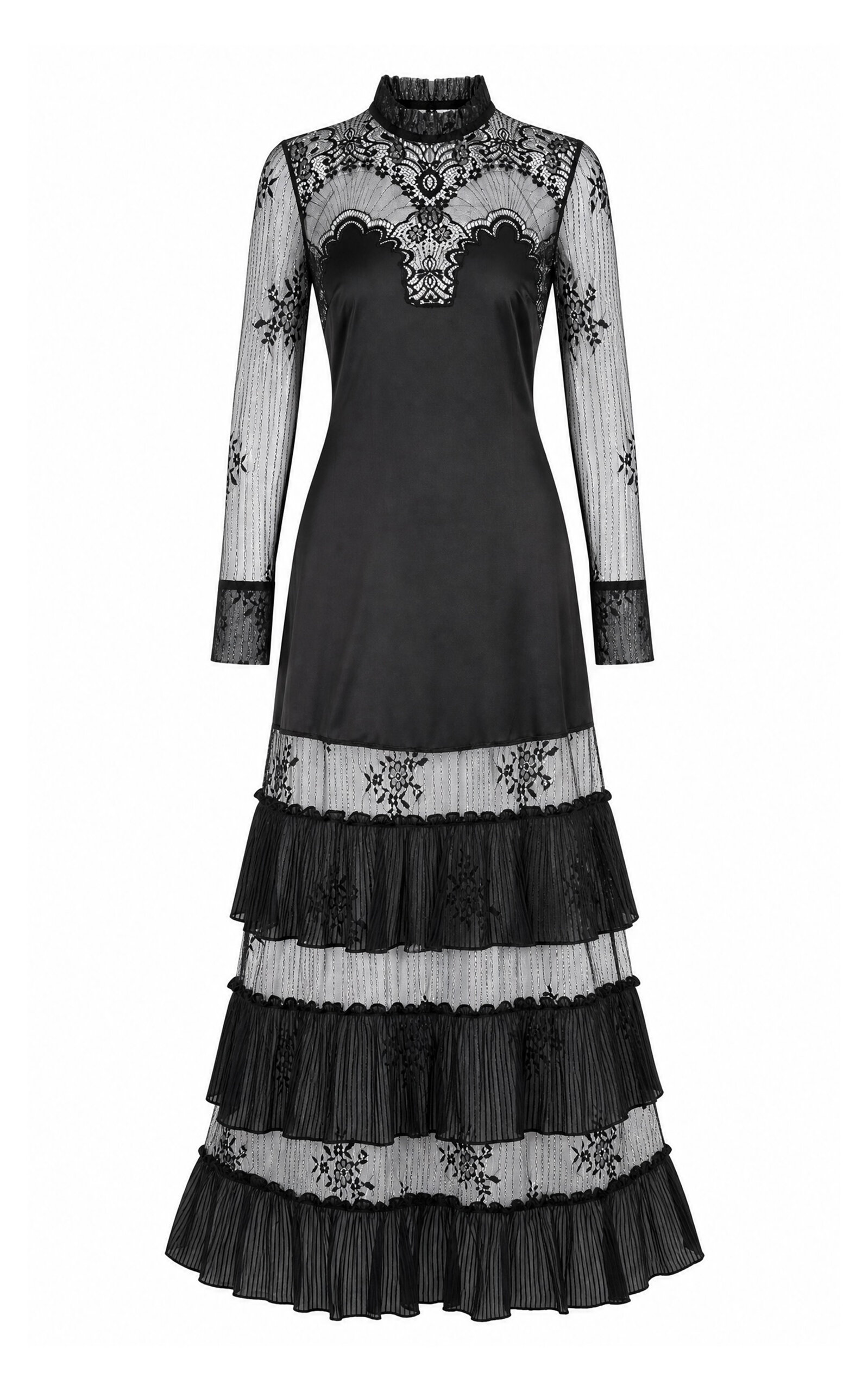 Sleeping with Jacques Sleeping with Jacques Emily Silk Lace Maxi Dress