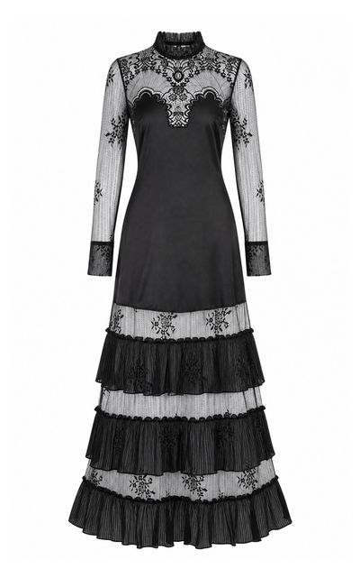 Sleeping with Jacques Sleeping with Jacques Emily Silk Lace Maxi Dress