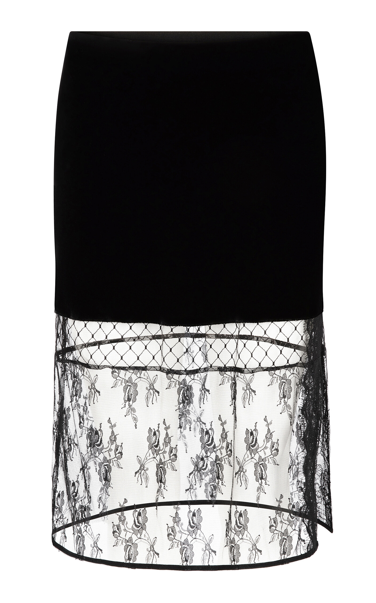 Sleeping with Jacques Sleeping with Jacques Francine SilkBlend Lace Midi Skirt