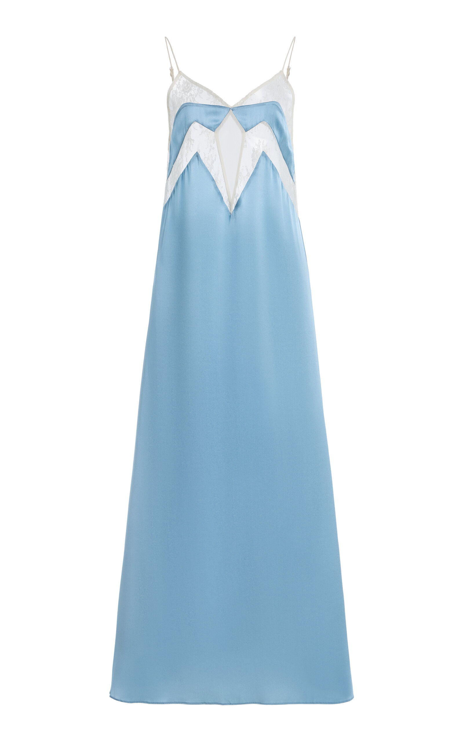 Sleeping with Jacques Sleeping with Jacques Francine StretchSilk Satin Midi Slip Dress
