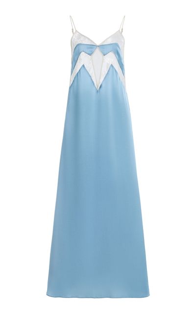 Sleeping with Jacques Sleeping with Jacques Francine StretchSilk Satin Midi Slip Dress