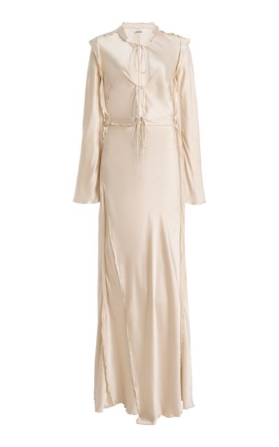 Sleeping with Jacques Sleeping with Jacques Kerry SilkSatin Midi Dress