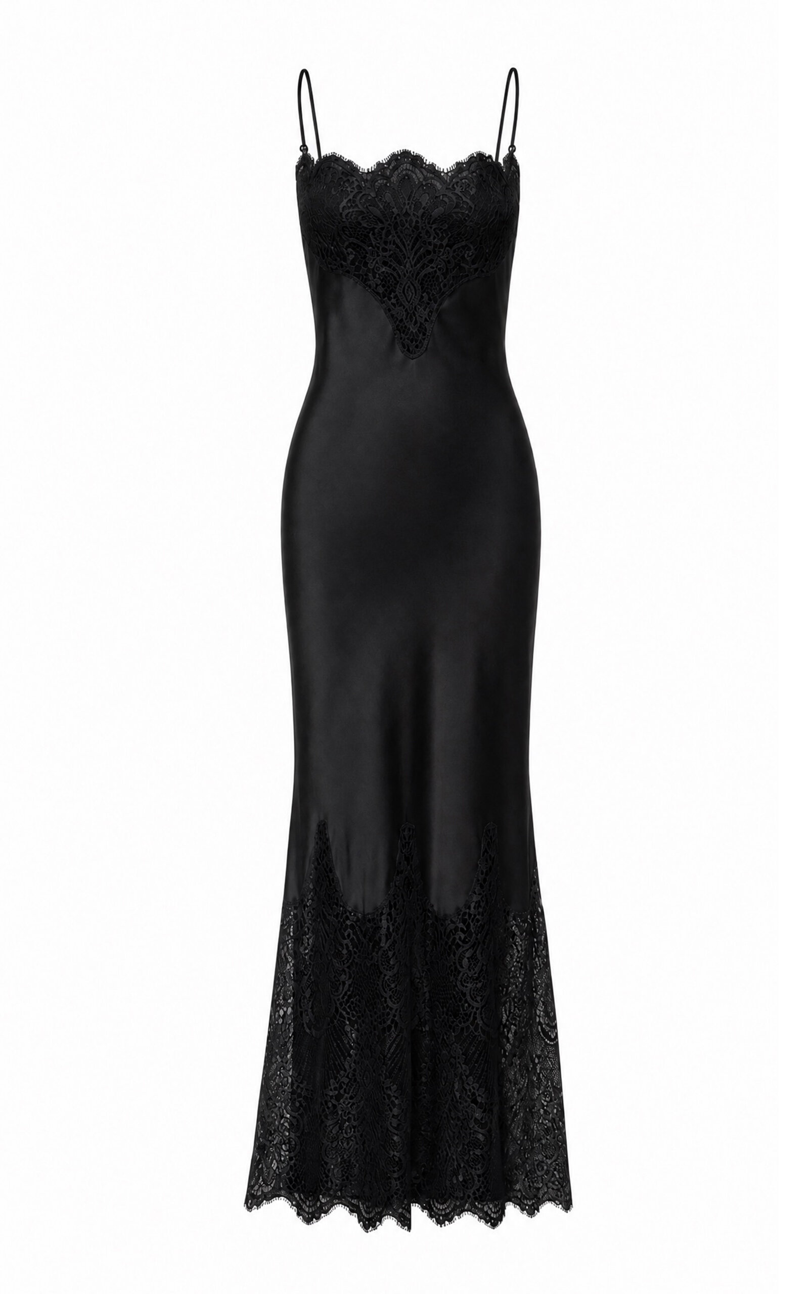 Sleeping with Jacques Sleeping with Jacques Nadia Silk Lace Maxi Slip Dress