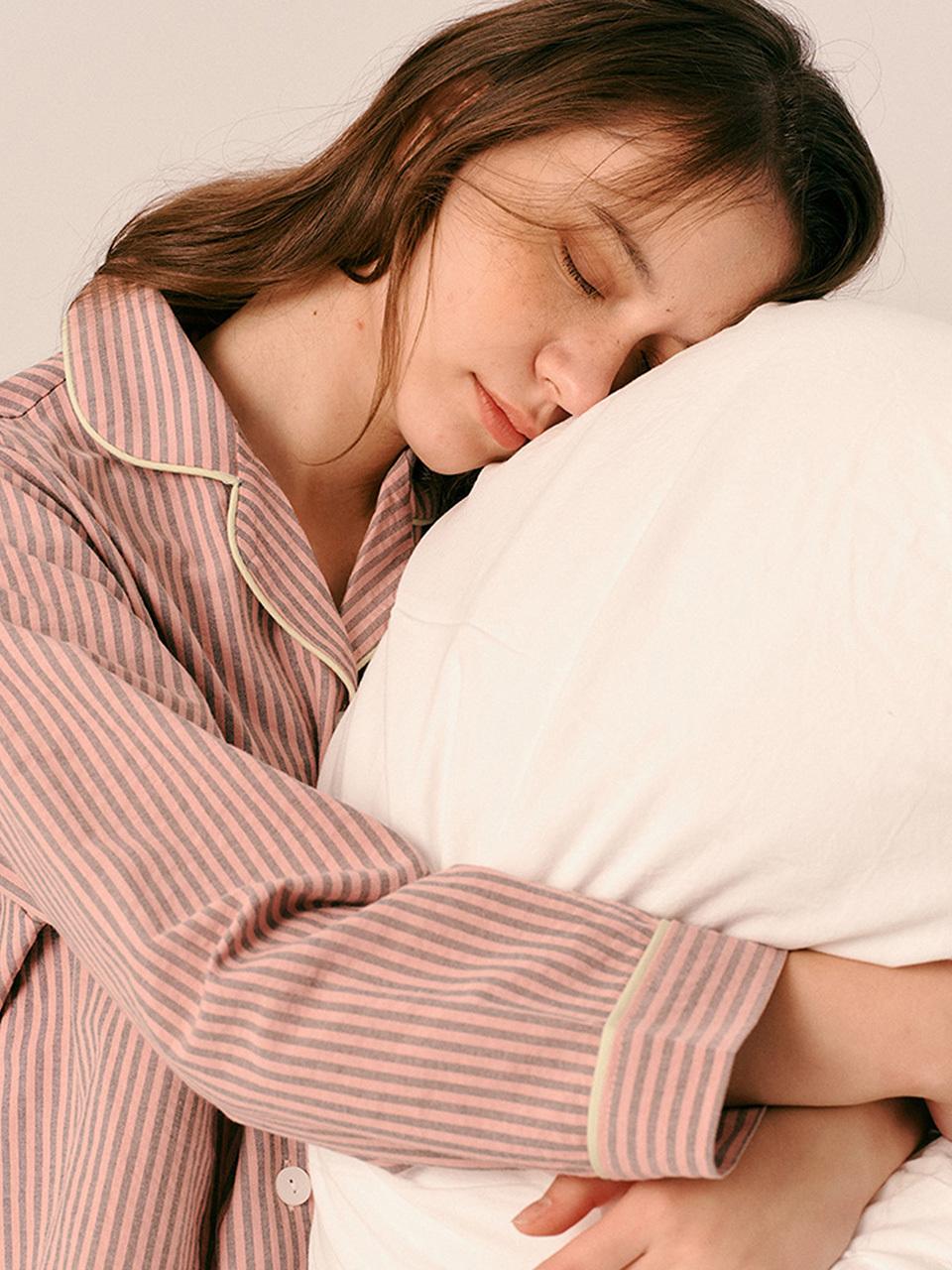 SLEEPYCAT Classical Thin Stripe Cotton Comfort Women's Pajama (2C)