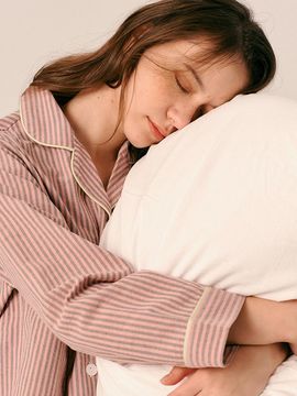 SLEEPYCAT Classical Thin Stripe Cotton Comfort Women's Pajama (2C)