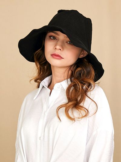 SLEEPYSLIP Mood Linen Bucket Hat_Black