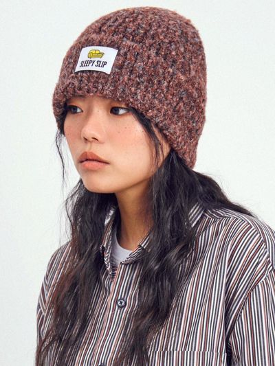 SLEEPYSLIP TEDDY BURGUNDY BEANIE