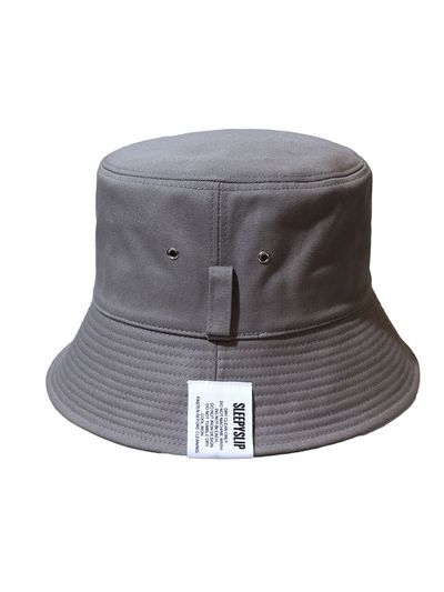 SLEEPYSLIP [Unisex] EL COTTON GRAY BUCKET HAT