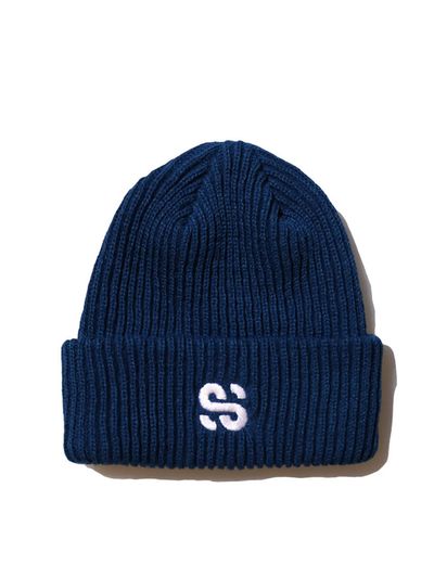 SLEEPYSLIP [Unisex] SS LOGO BLUE BEANIE