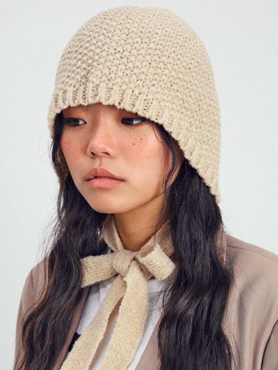 SLEEPYSLIP WAFFLE BEIGE BONNET HAT