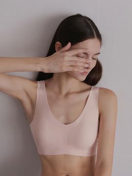 slim9 Comfortable Wire-free Seamless Basic Bra