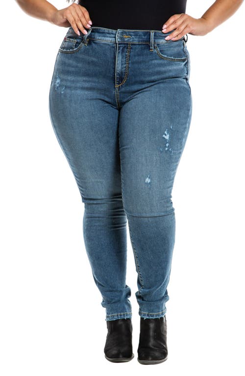 SLINK Jeans SLINK Jeans Distressed High Waist Jeggings