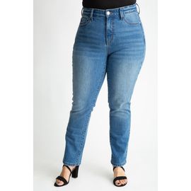 SLINK Jeans SLINK Jeans High Waist Ankle Straight Leg Jeans