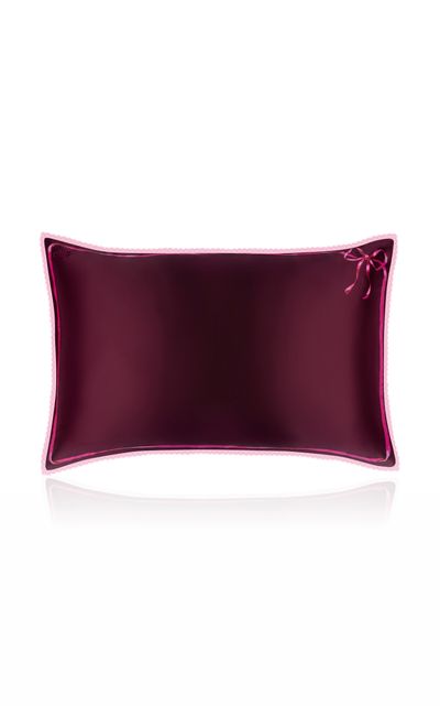 Slip Slip LaceTrimmed Silk Queen Pillowcase