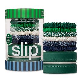 Slip slip Pure Silk Skinny Scrunchies with Complimentary Pouch