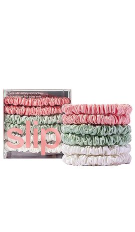 slip slip Skinny Scrunchies Set Of 6