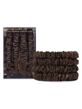 slip Women's Back To BasicsPure Silk Skinny Scrunchies 4-Pack