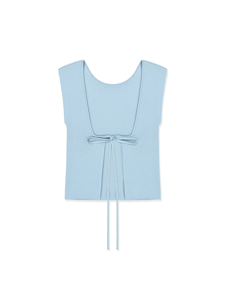 sllow garments Backless Ribbon Point Knit - Blue