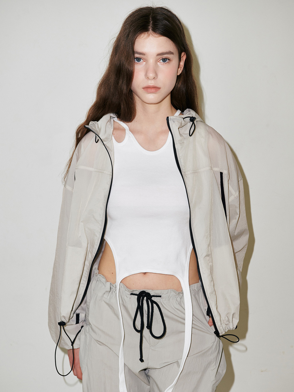 sllow garments Light Windbreaker Jacket - Grey