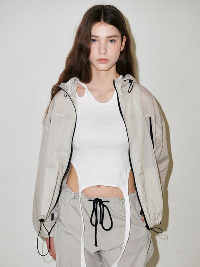 sllow garments Light Windbreaker Jacket - Grey