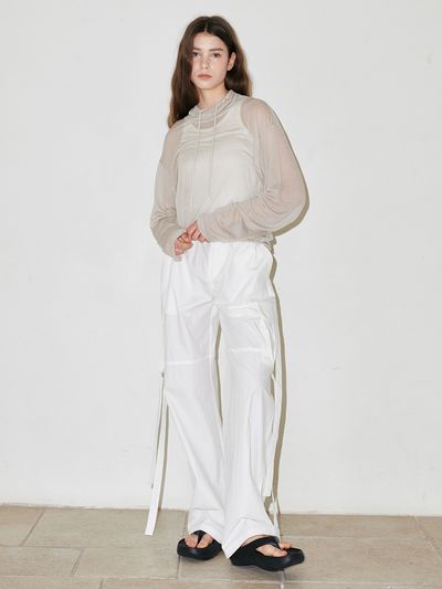 sllow garments Parachute Cargo Pants - White