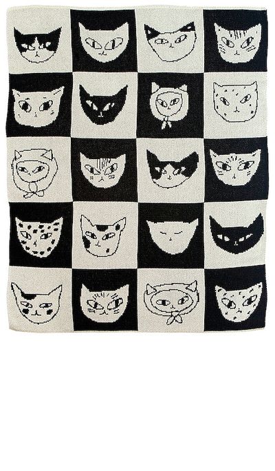 Slowdown Studio Slowdown Studio Cat Bingo Mini Blanket