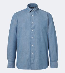 Slowear Slowear Cotton chambray shirt