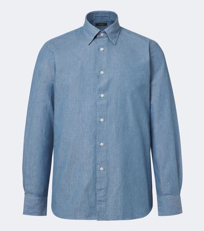 Slowear Slowear Cotton chambray shirt