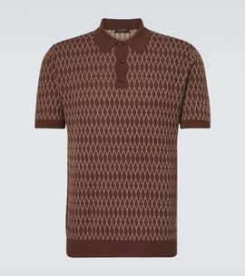 Slowear Slowear Cotton jacquard polo shirt