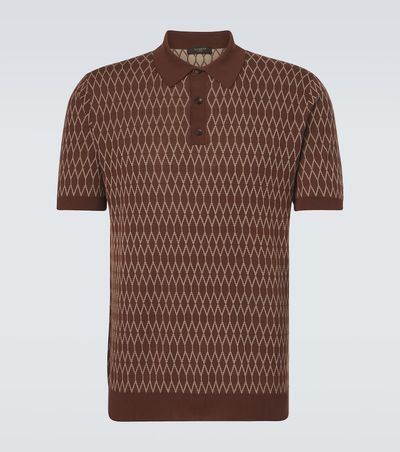 Slowear Slowear Cotton jacquard polo shirt