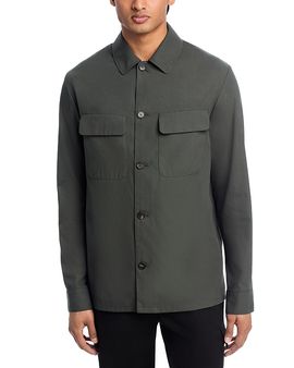 Slowear Slowear Ice Cotton Crepe Twill Pocket Overshirt