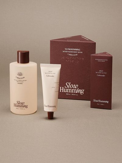 slowhumming Woodynouri Scented Cabincedar Hand Cream + Wash