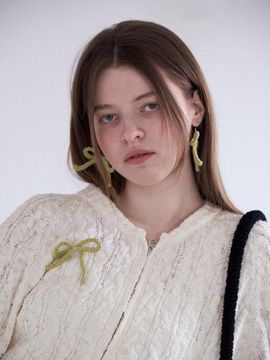 Slowslowly No.202 / Ribbon Crochet Brooch