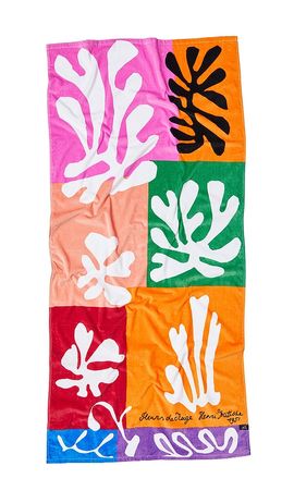 Slowtide Slowtide Snow Flowers Towel