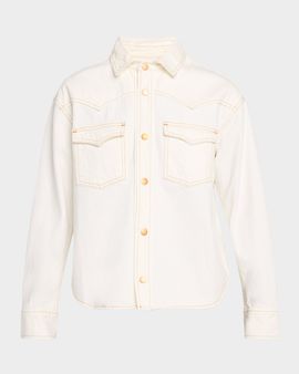 SLVRLAKE Cassidy Western Denim Shirt