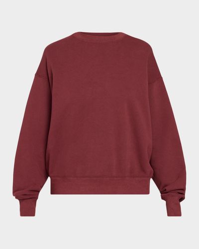 SLVRLAKE Cinched Cotton Crewneck Sweatshirt