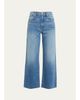 SLVRLAKE Grace High-Rise Wide-Leg Crop Jeans - 1