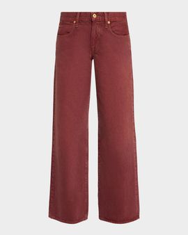 SLVRLAKE Lexi Low-Rise Straight-Leg Jeans