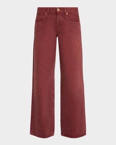 SLVRLAKE Lexi Low-Rise Straight-Leg Jeans