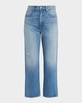 SLVRLAKE London Cropped Straight-Leg Jeans